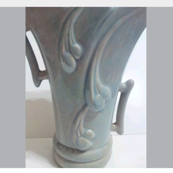 Gonder 2 Handled Vase, Blue/Gray - Picture 2 of 7